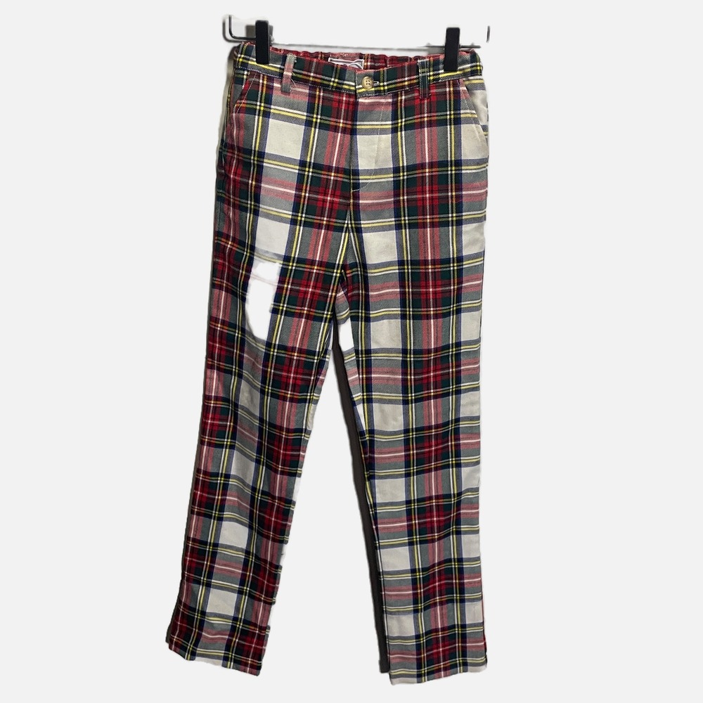 CPC Childrenswear Boys Plaid‎ Dress Pants Multicolor Tartan Holiday Trousers 12